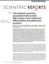 The Metabolic Syndrome-Associated Small G Protein ARL15 Plays a Role in Adipocyte Differentiation and Adiponectin Secretion