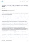 Review of: Hair Loss, Body Height and Attractiveness Malus for Men