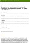 Development of Next-Generation Herbal Hair Oil Engineering for Fungal Scalp Disorders: The Nigella Sativa Advantage