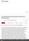 <b>Finasteride-Induced Neuropsychiatric Reactions Are Well Established</b>