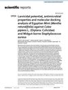 Larvicidal Potential, Antimicrobial Properties and Molecular Docking Analysis of Egyptian Mint (Mentha Rotundifolia) Against Culex Pipiens L. (Diptera: Culicidae) and Midgut-Borne Staphylococcus Aureus