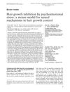 Hair Growth Inhibition by Psychoemotional Stress: A Mouse Model for Neural Mechanisms in Hair Growth Control