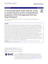 A Microscopy-Based Small Molecule Screen in Primary Neurons Reveals Neuroprotective Properties of the FDA-Approved Anti-Viral Drug Elvitegravir