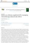 Millets as a Dietary Supplement for Managing Chemotherapy Induced Side Effects