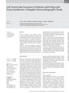 Left Ventricular Function in Patients with Polycystic Ovary Syndrome: A Doppler Echocardiographic Study