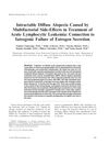 Intractable Diffuse Alopecia Caused by Multifactorial Side-Effects in Treatment of Acute Lymphocytic Leukemia: Connection to Iatrogenic Failure of Estrogen Secretion