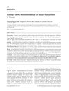 Summary of the Recommendations on Sexual Dysfunctions in Women