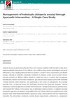 Management of Indralupta (Alopecia Areata) Through Ayurvedic Intervention: A Single Case Study