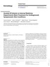Acutely Ill Patients in Internal Medicine Departments Want Treatment for Undiagnosed, Symptomatic Skin Conditions