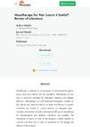 Mesotherapy for Hair Loss: Is It Useful? Review of Literature
