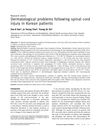 Dermatological Problems Following Spinal Cord Injury in Korean Patients