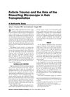 Follicle Trauma and the Role of the Dissecting Microscope in Hair Transplantation
