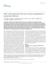 Stem Cell Quiescence Acts as a Tumor Suppressor in Squamous Tumors