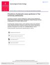 Prevalence of Polycystic Ovary Syndrome in Thai University Adolescents