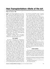 Hair Transplantation: State of the Art