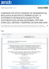 Comparative Effectiveness of Regenerative Biologics in Aesthetic Dermatology: A Systematic Review with Quantitative Synthesis Evaluating Exosomes, PRP, and Stem-Cell-Derived Therapies on Skin and Hair