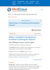 Efficacy of Platelet-Rich Plasma in the Treatment of Androgenic Alopecia