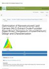 Optimization of Nanostructured Lipid Carriers for Crude Fucoidan Extract from Brown Algae (Sargassum Chrysanthemum): Design and Characterization