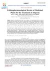 Ethnopharmacological Review of Medicinal Plants for the Treatment of Alopecia