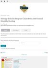 Message from the Program Chair of the 2008 Annual Scientific Meeting