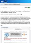 A Comprehensive Review on Formulation and Evaluation of Polyherbal Hair Growth Serum