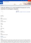 Follicular Delivery of a Novel Peptide Therapeutic for the Treatment of Androgenic Alopecia