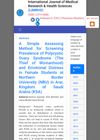 A Simple Assessing Method for Screening Prevalence of Polycystic Ovary Syndrome and Emotional Distress in Female Students at Northern Border University in Saudi Arabia