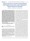 Deep Clustering via Center-Oriented Margin-Free Triplet Loss for Skin Lesion Detection in Highly Imbalanced Datasets