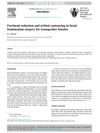 Forehead Reduction and Orbital Contouring in Facial Feminization Surgery for Transgender Females
