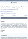 Application of Rapid Prototyping Technology in the Development of Continuous Implanters for Dermal Papilla Cells