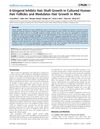 6-Gingerol Inhibits Hair Shaft Growth in Cultured Human Hair Follicles and Modulates Hair Growth in Mice