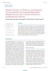 Herpes Zoster and COVID-19: Coexistence in a Non-Immunocompromised Patient. Case Report and Brief Review.