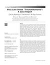 Very Late Onset Trichotillomania: A Case Report