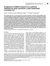 Antagonism of NMDA Receptors as a Potential Treatment for Down Syndrome: A Pilot Randomized Controlled Trial