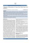 Adipogenic Differentiation of Canine Hair Follicle Stem Cells