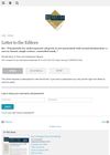 Letter to the Editors