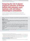 Comparing the Risk of Adverse Pregnancy Outcomes of Chinese Patients with Polycystic Ovary Syndrome with and without Antiandrogenic Pretreatment