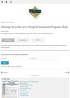 Message from the 2017 Surgical Assistants Program Chair