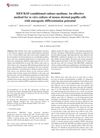 MEF/KSF-Conditioned Culture Medium: An Effective Method for In Vitro Culture of Mouse Dermal Papilla Cells with Osteogenic Differentiation Potential