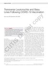 Transverse Leukonychia And Beau Lines Following COVID-19 Vaccination
