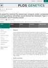 A Powerful Method for Pleiotropic Analysis Under Composite Null Hypothesis Identifies Novel Shared Loci Between Type 2 Diabetes and Prostate Cancer