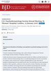 UK Psychodermatology Society Annual Meeting, St Thomas’ Hospital, London, 25 January 2018