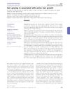Hair Greying Is Associated With Active Hair Growth