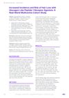 Increased Incidence and Risk of Hair Loss with Glucagon-Like Peptide 1 Receptor Agonists: A Real-World Multicenter Cohort Study