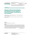 Alopecia Induced by Autologous Fat Injection into the Temporal Area: Case Report and Review of the Literature