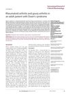 Rheumatoid Arthritis and Gouty Arthritis in an Adult Patient with Down's Syndrome