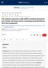 The Patient Outcomes With EGFR-Mutated Advanced Non-Small-Cell Lung Cancer Receiving Aumolertinib As First-Line Treatment
