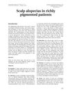 Scalp Alopecias in Richly Pigmented Patients