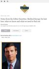 Notes from the Editor Emeritus: Medical Therapy for Hair Loss: What We Know and What We Need to Find Out