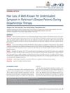 Hair Loss: An Overlooked Nonmotor Symptom in Parkinson’s Disease During Dopaminergic Therapy